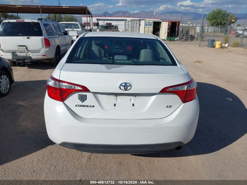 2014 Toyota Corolla Le VIN: 5YFBURHE2EP161304 Lot: 40613732