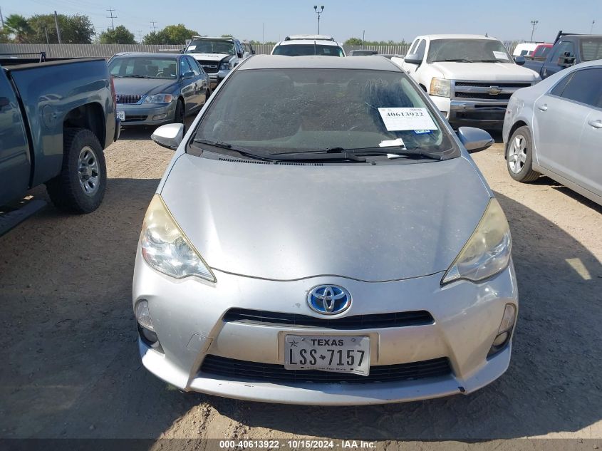 2012 Toyota Prius C Four VIN: JTDKDTB32C1523850 Lot: 40613922