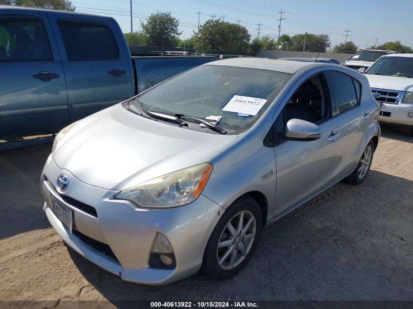 2012 Toyota Prius C Four VIN: JTDKDTB32C1523850 Lot: 40613922