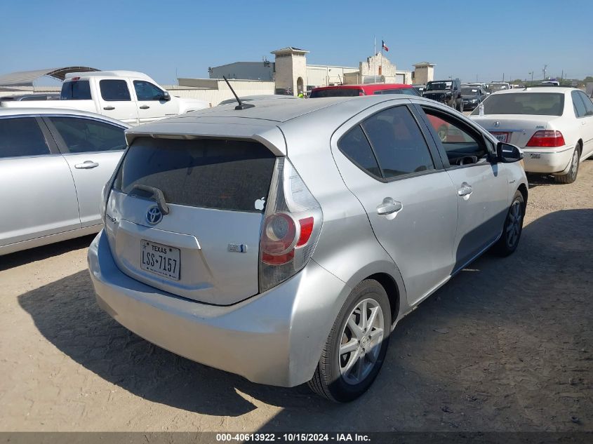 2012 Toyota Prius C Four VIN: JTDKDTB32C1523850 Lot: 40613922