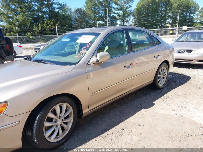 2006 Hyundai Azera Limited/Se VIN: KMHFC46F86A094258 Lot: 40613966