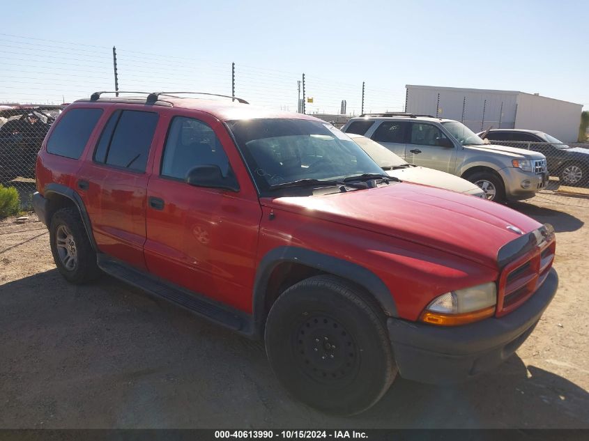 2003 Dodge Durango Sport/Sxt VIN: 1D4HR38N53F500427 Lot: 40613990