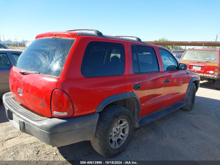 2003 Dodge Durango Sport/Sxt VIN: 1D4HR38N53F500427 Lot: 40613990