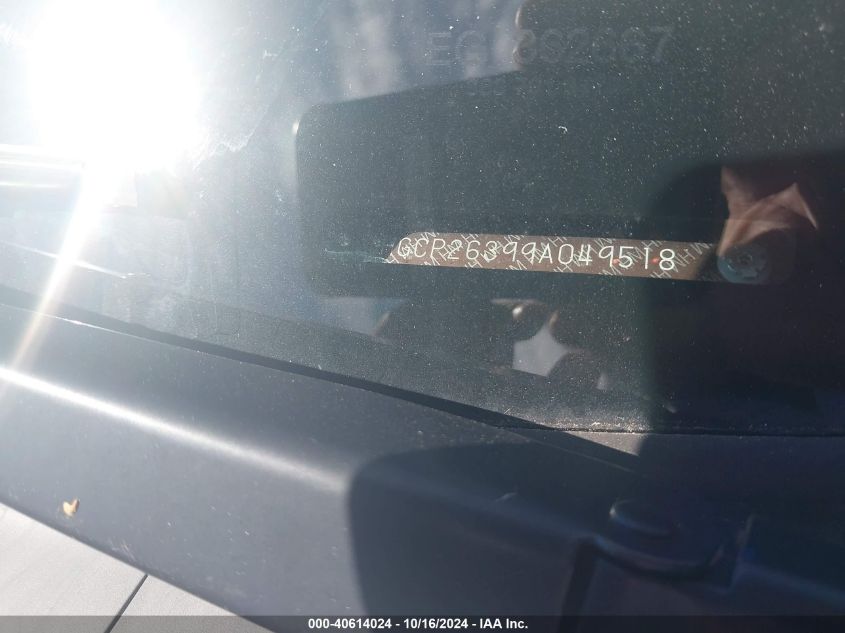 2009 Honda Accord 2.4 Lx VIN: 1HGCP26399A049518 Lot: 40614024