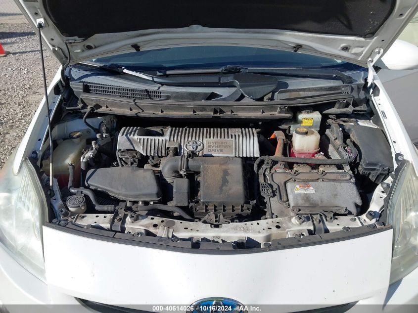 2010 Toyota Prius Iv VIN: JTDKN3DU6A0111677 Lot: 40614026
