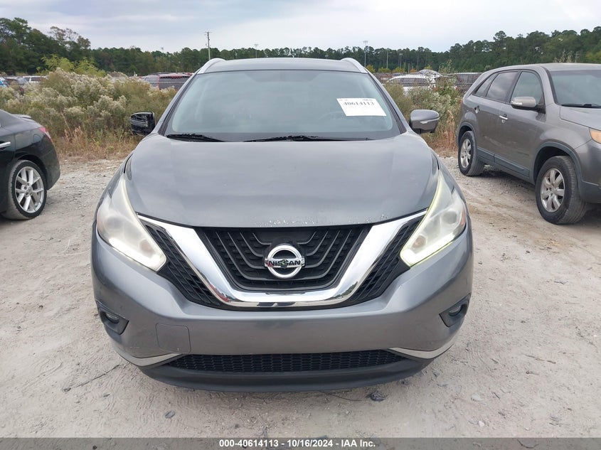 2015 Nissan Murano Sl VIN: 5N1AZ2MGXFN264413 Lot: 40614113