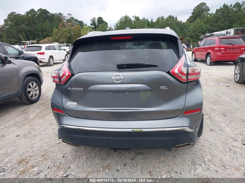 2015 Nissan Murano Sl VIN: 5N1AZ2MGXFN264413 Lot: 40614113