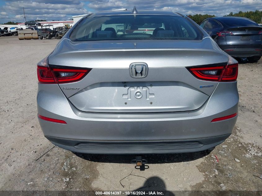 2019 Honda Insight Ex VIN: 19XZE4F51KE031710 Lot: 40614397