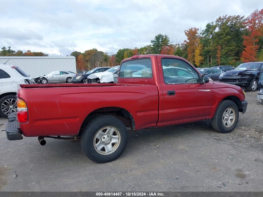 2001 Toyota Tacoma VIN: 5TENL42NX1Z805972 Lot: 40614487