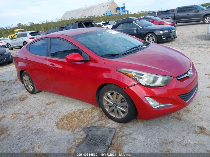 VIN KMHDH4AE0EU151329 2014 Hyundai Elantra, SE no.1