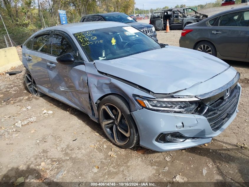 2022 Honda Accord Sport VIN: 1HGCV1F34NA005775 Lot: 40614745