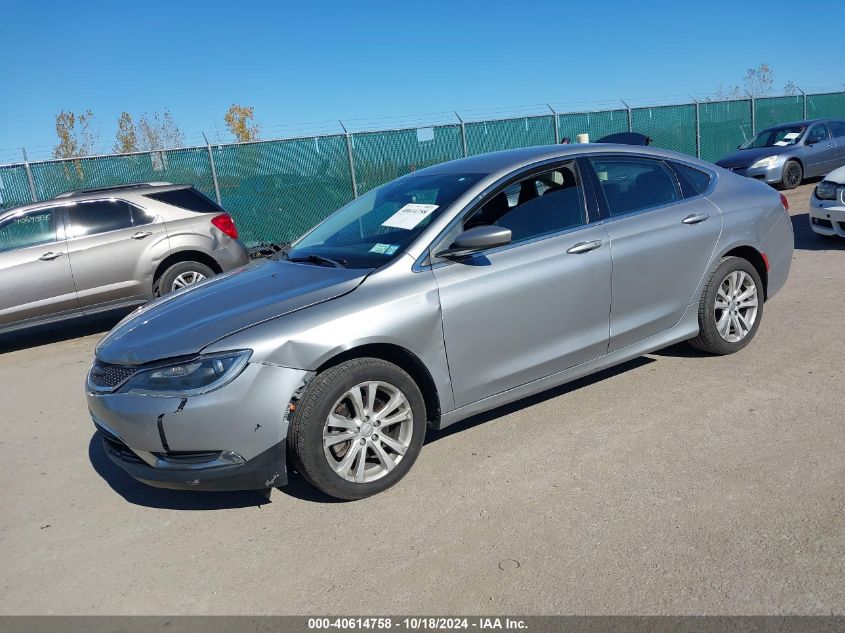 VIN 1C3CCCAB7GN160495 2016 CHRYSLER 200 no.2