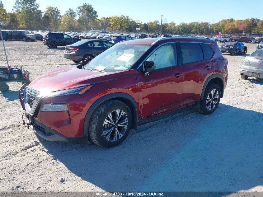 VIN 5N1AT3BB9MC788014 2021 NISSAN ROGUE SV INTELLIGENT AWD