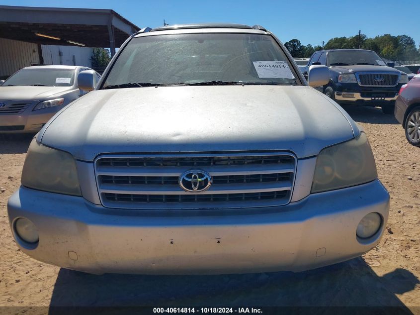 2003 Toyota Highlander Limited V6 VIN: JTEGF21A230087903 Lot: 40614814