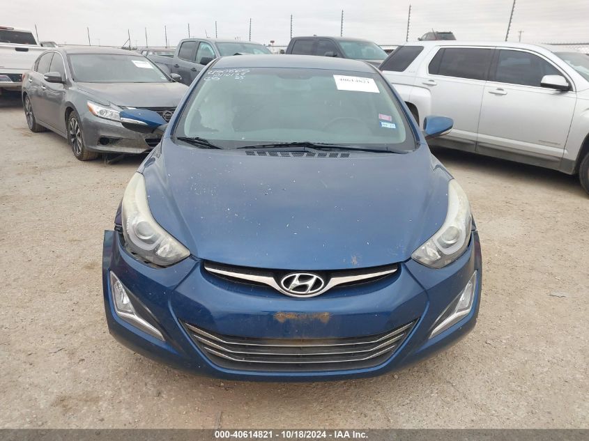 2016 Hyundai Elantra Limited VIN: KMHDH4AEXGU551868 Lot: 40614821