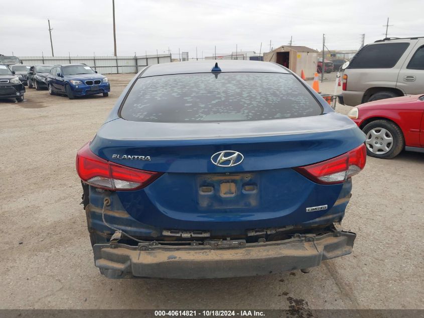 2016 Hyundai Elantra Limited VIN: KMHDH4AEXGU551868 Lot: 40614821