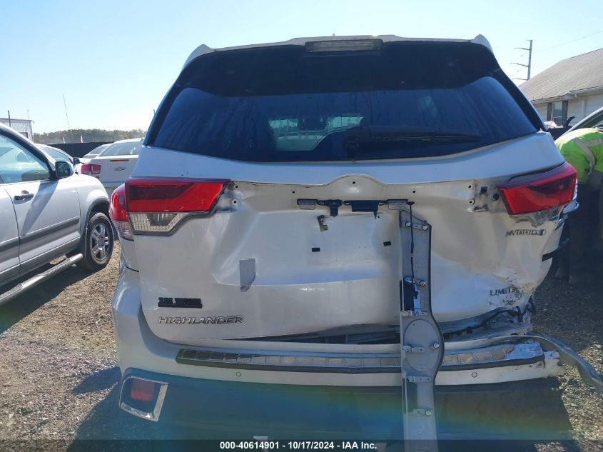 2019 Toyota Highlander Hybrid Limited Platinum VIN: 5TDDGRFH3KS052320 Lot: 40614901