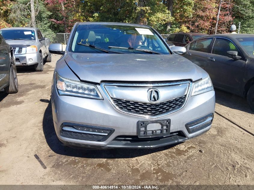 2016 Acura Mdx Technology Acurawatch Plus Packages/Technology Package VIN: 5FRYD4H47GB025395 Lot: 40614914