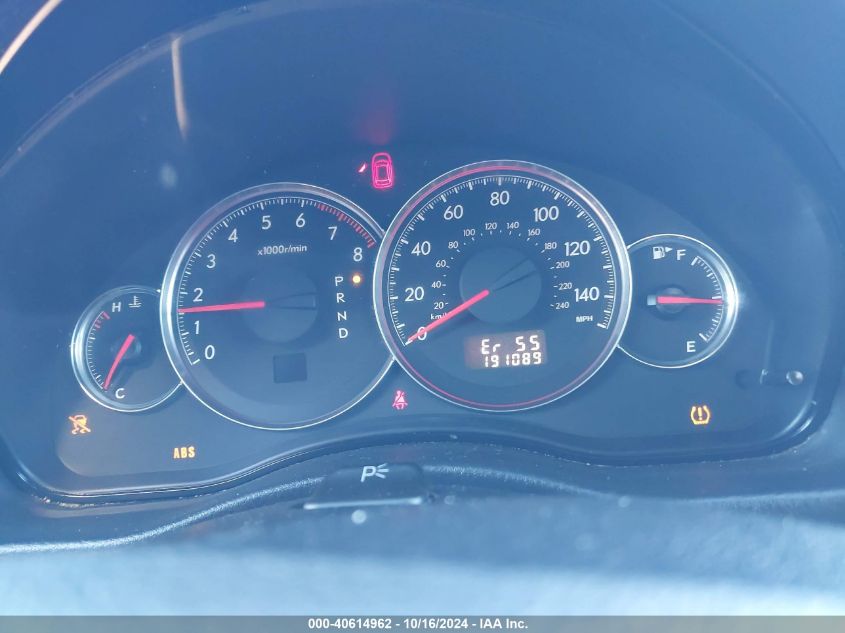 2009 Subaru Legacy 2.5I VIN: 4S3BL616197232343 Lot: 40614962