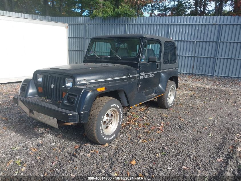 1991 Jeep Wrangler / Yj Renegade VIN: 2J4FY69S6MJ135918 Lot: 40614980