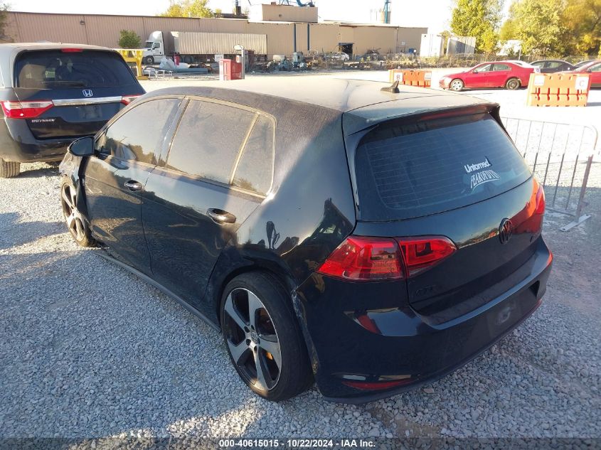 VIN 3VW4T7AU7FM006173 2015 Volkswagen Golf Gti, 2.0... no.2