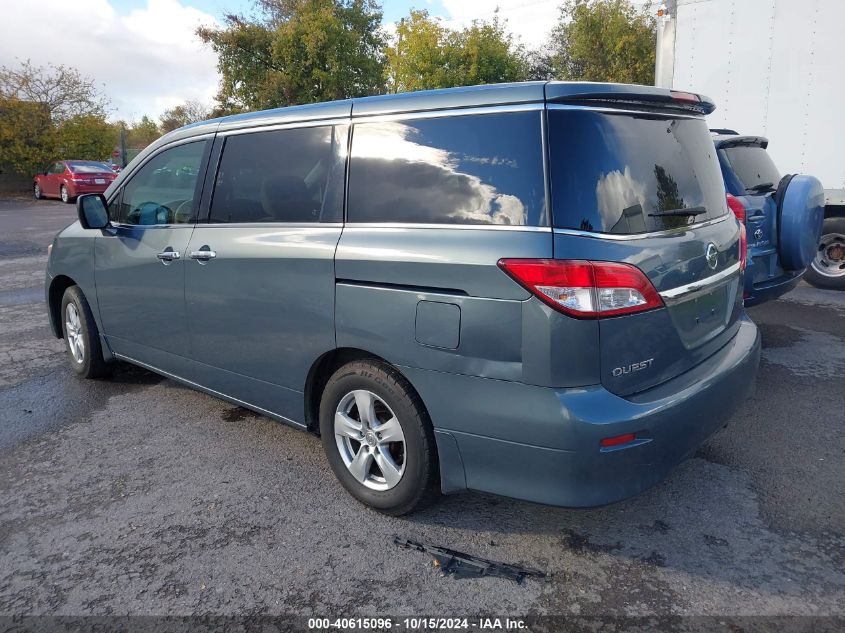 2011 Nissan Quest Sv VIN: JN8AE2KP0B9001583 Lot: 40615096