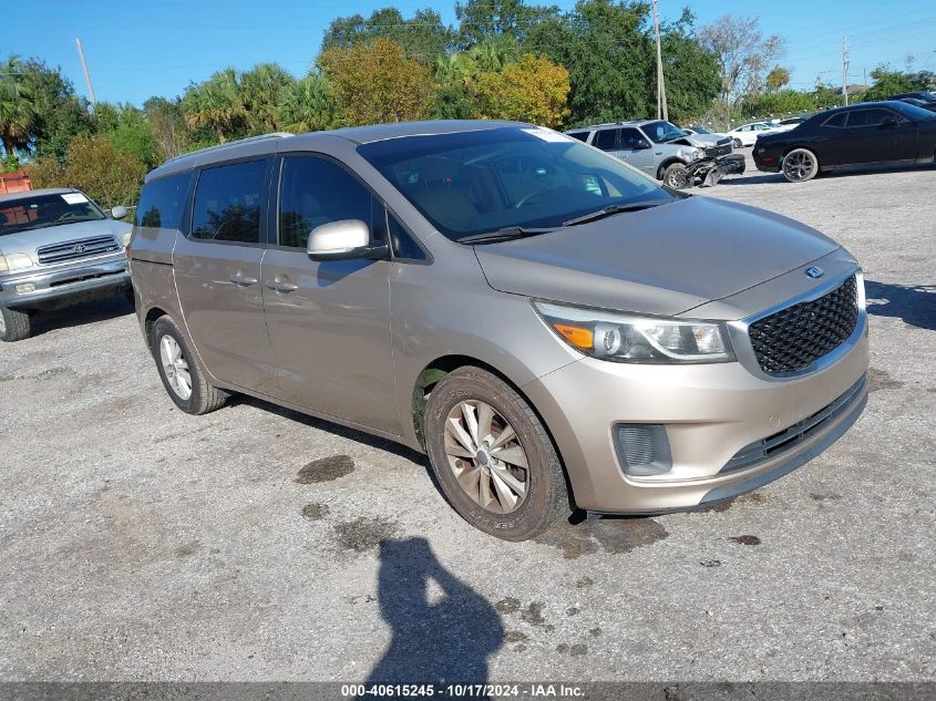 2016 Kia Sedona Lx VIN: KNDMB5C11G6178343 Lot: 40615245