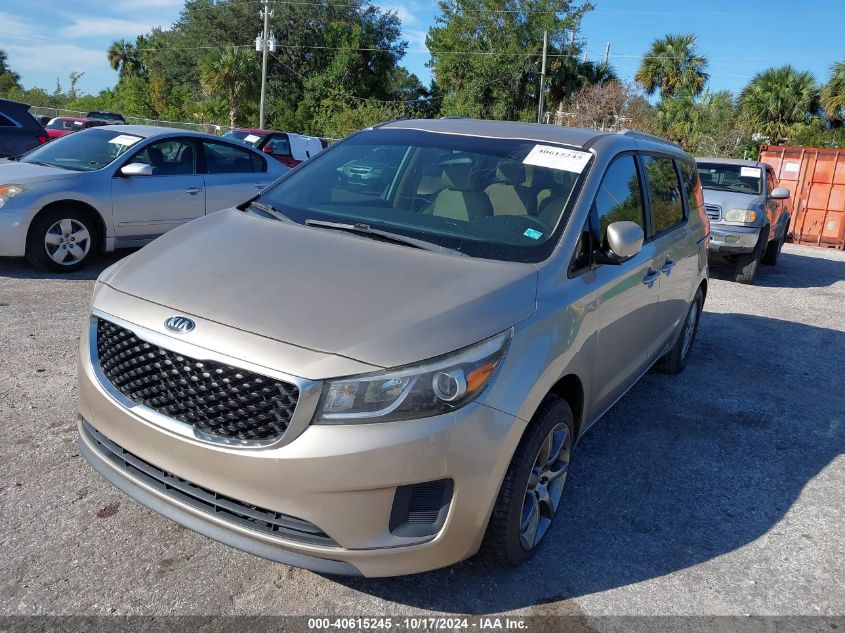 2016 Kia Sedona Lx VIN: KNDMB5C11G6178343 Lot: 40615245