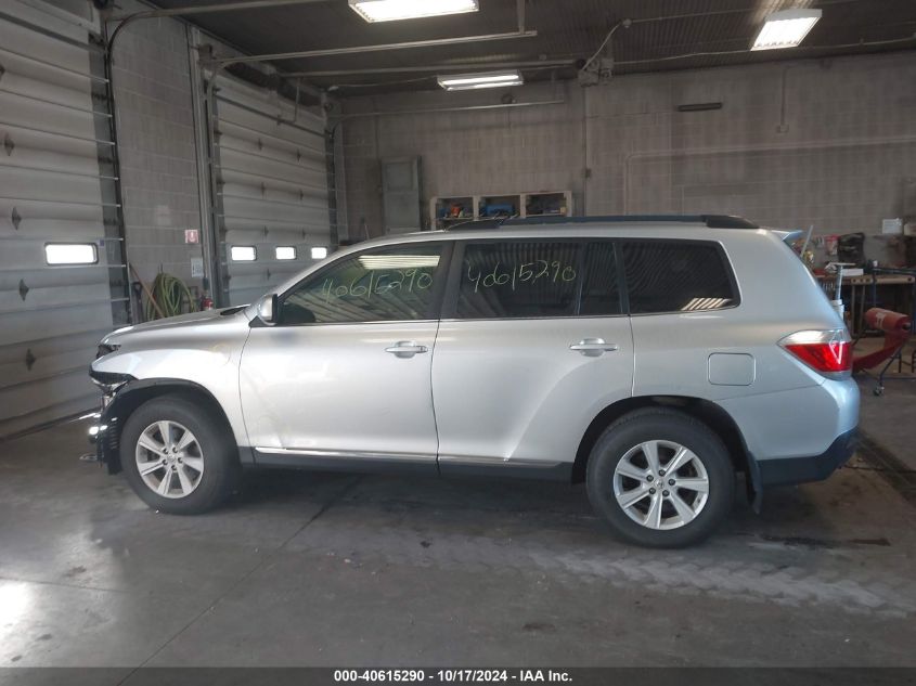 2012 Toyota Highlander Se VIN: 5TDBK3EH4CS127421 Lot: 40615290