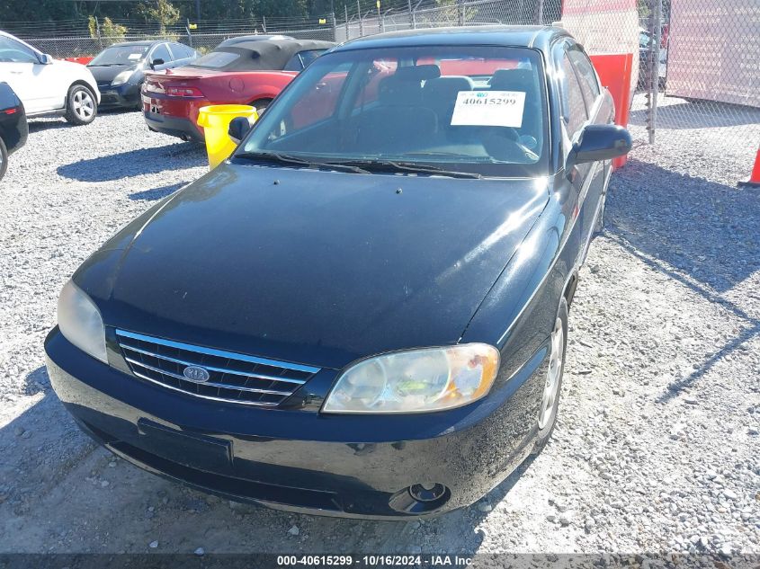 2002 Kia Spectra Ls VIN: KNAFB121325143849 Lot: 40615299