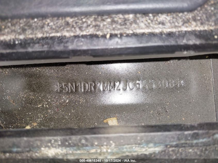 2018 Nissan Pathfinder Sv VIN: 5N1DR2MM2JC645308 Lot: 40615348