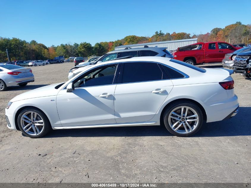 2022 AUDI A4 PREMIUM PLUS 45 TFSI S LINE QUATTRO S TRONIC - WAUEAAF41NN008814