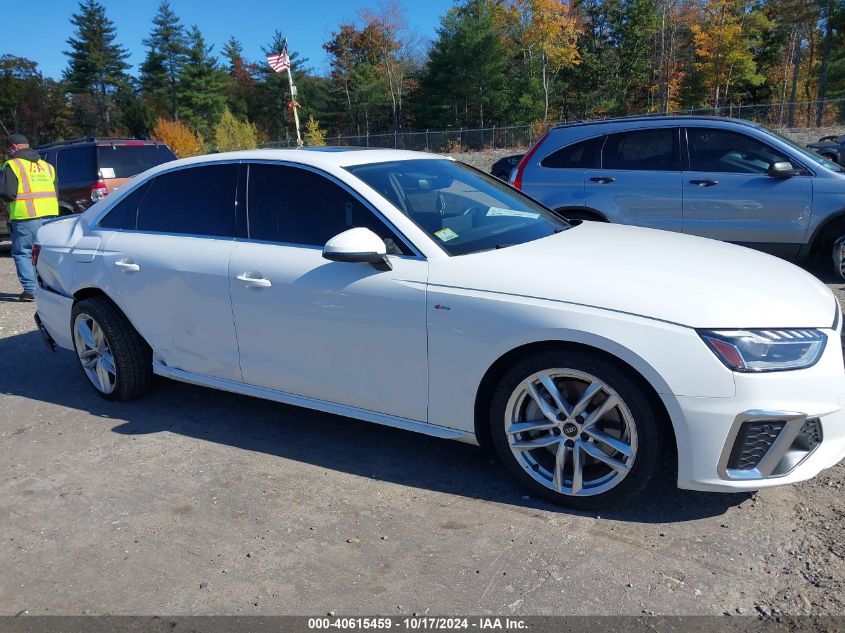 2022 Audi A4 Premium Plus 45 Tfsi S Line Quattro S Tronic VIN: WAUEAAF41NN008814 Lot: 40615459