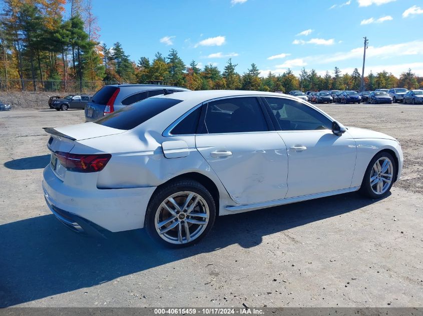 2022 AUDI A4 PREMIUM PLUS 45 TFSI S LINE QUATTRO S TRONIC - WAUEAAF41NN008814