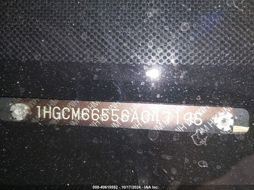 2006 Honda Accord 3.0 Ex VIN: 1HGCM66556A047195 Lot: 40615552