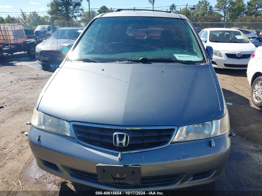 2002 Honda Odyssey Ex VIN: 2HKRL18662H539256 Lot: 40615654