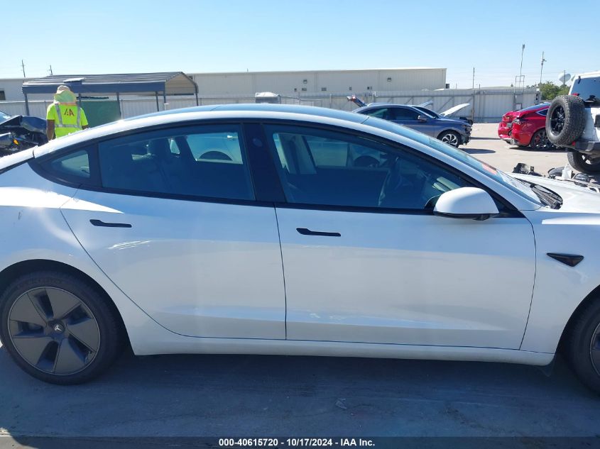 2021 Tesla Model 3 Standard Range Plus Rear-Wheel Drive VIN: 5YJ3E1EA6MF854181 Lot: 40615720