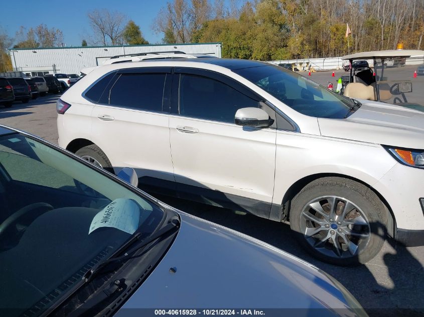 2017 Ford Edge Titanium VIN: 2FMPK4K83HBB56123 Lot: 40615928