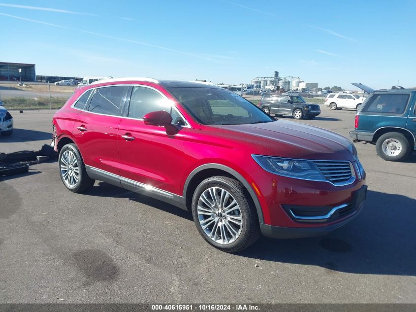 2017 Lincoln Mkx Reserve VIN: 2LMPJ8LR8HBL49177 Lot: 40615951