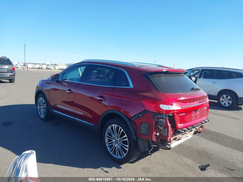 2017 Lincoln Mkx Reserve VIN: 2LMPJ8LR8HBL49177 Lot: 40615951