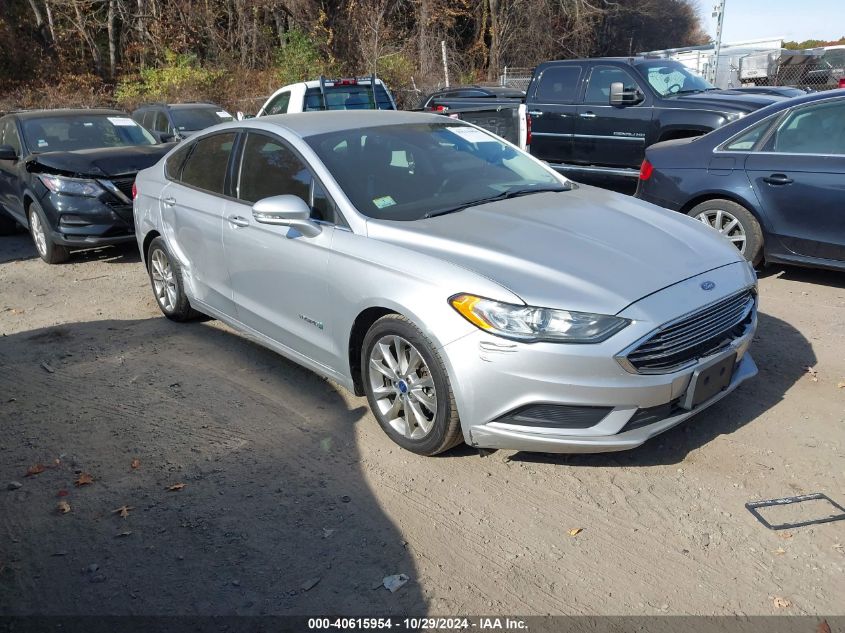 VIN 3FA6P0LU4HR301182 2017 Ford Fusion, Hybrid SE no.1