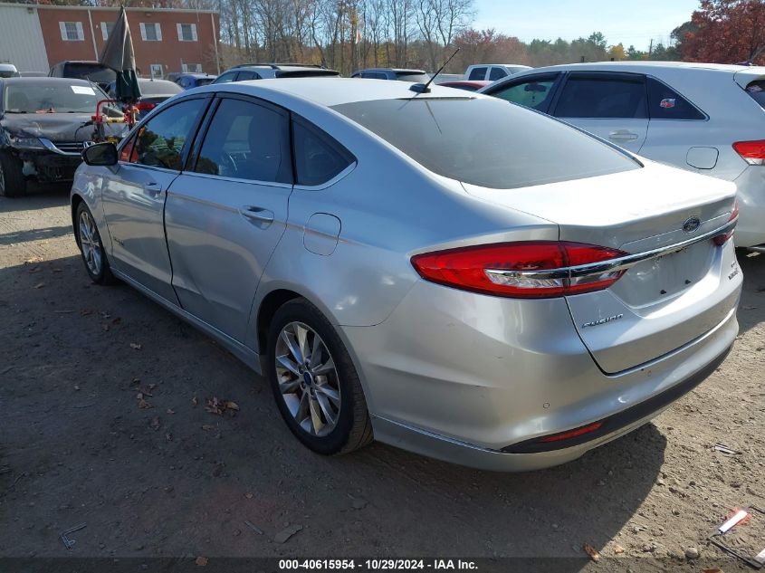 VIN 3FA6P0LU4HR301182 2017 Ford Fusion, Hybrid SE no.3