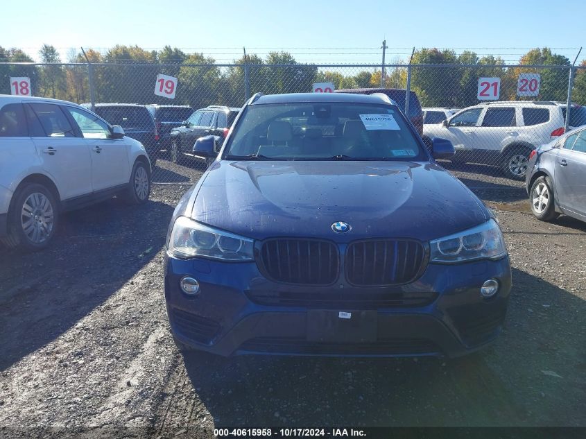 2016 BMW X3 xDrive28I VIN: 5UXWX9C57G0D95338 Lot: 40615958