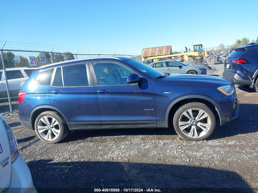 2016 BMW X3 xDrive28I VIN: 5UXWX9C57G0D95338 Lot: 40615958