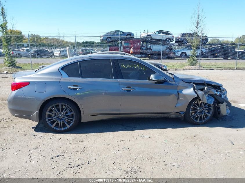 2016 Infiniti Q50 3.0T Red Sport 400 VIN: JN1FV7ARXGM450746 Lot: 40615976