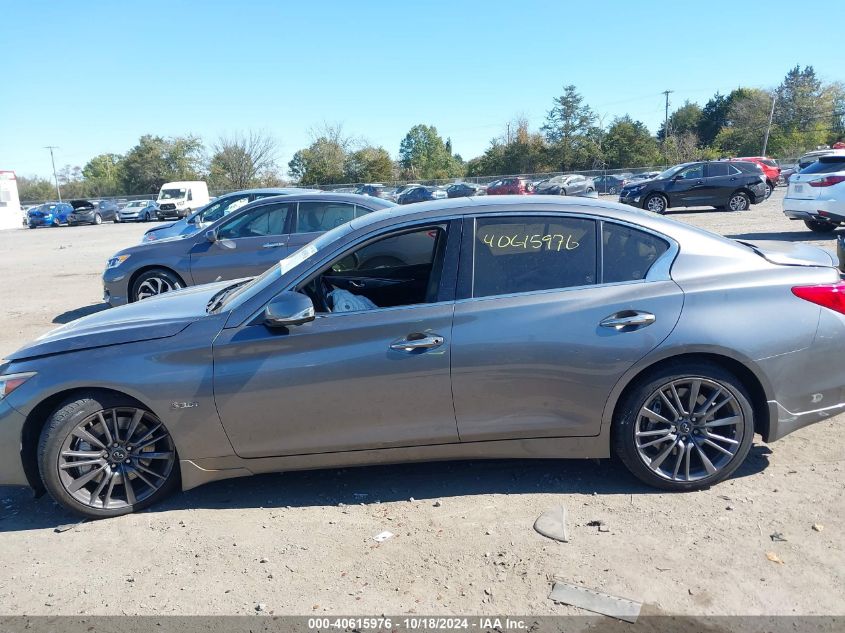 2016 Infiniti Q50 3.0T Red Sport 400 VIN: JN1FV7ARXGM450746 Lot: 40615976