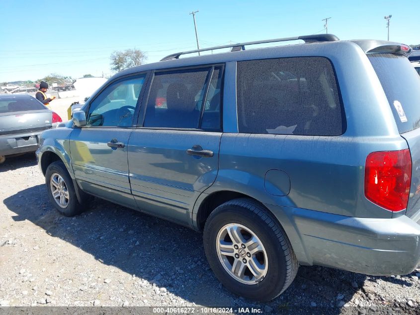 2005 Honda Pilot Ex VIN: 2HKYF18455H568768 Lot: 40616272