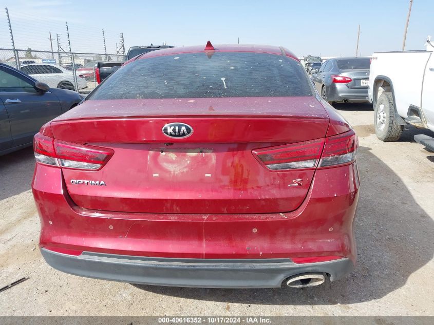 2018 Kia Optima S VIN: 5XXGT4L35JG231009 Lot: 40616352