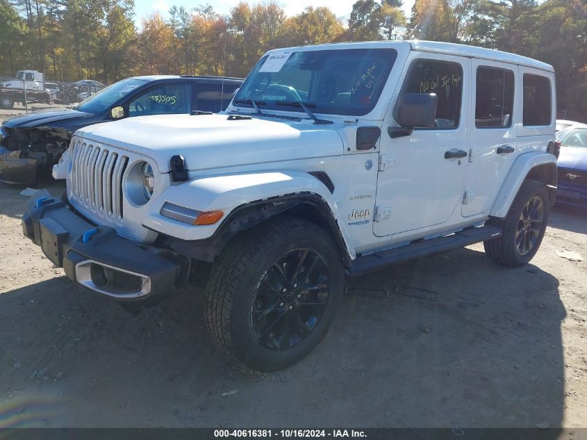 2022 Jeep Wrangler 4Xe Unlimited Sahara 4X4 VIN: 1C4JJXP6XNW249723 Lot: 40616381