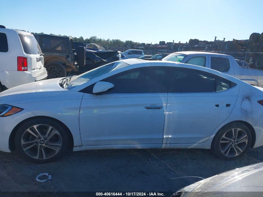 2017 HYUNDAI ELANTRA LIMITED - 5NPD84LF9HH027830